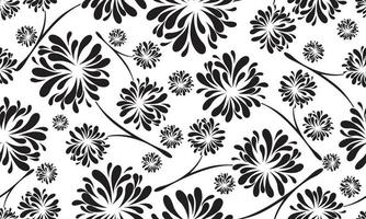 Seamless pattern with Chrysanthemums,japanese floral pattern on white background vector