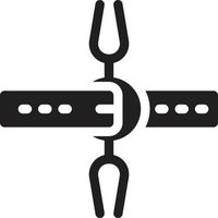 heretics fork vector illustration on a background.Premium quality symbols.vector icons for concept and graphic design.
