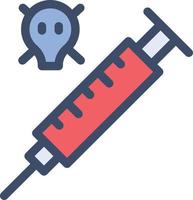 syringe vector illustration on a background.Premium quality symbols.vector icons for concept and graphic design.