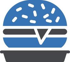 ilustración de vector de hamburguesa en un fondo. símbolos de calidad premium. iconos vectoriales para concepto y diseño gráfico.