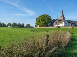 Grieth village at the rhine river photo