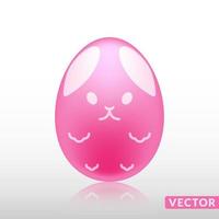 Realistic egg with exotic skin pattern, vector, Illustration. vector