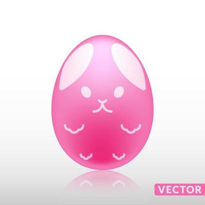 Realistic egg with exotic skin pattern, vector, Illustration.