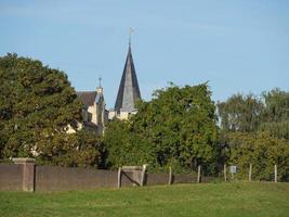 Grieth village at the rhine river photo