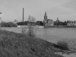 the small village of Grieth at the river rhine photo