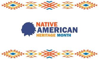 First Day of Native American Heritage Month, background of the first day of Native American Heritage month vector
