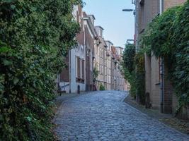 The city of Nijmegen at the river waal in the netherlands photo