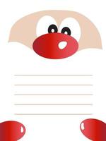 Empty wish list in Santa Claus hands vector