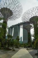 SINGAPORE, MAY 11, 2022 - Marina Bay Sands Integrated Resort on May 11, 2014 in Singapore. It was opened in 2011 and features world's most expensive standalone casino. photo