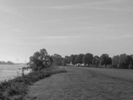 grieth at the rhine river in germany photo