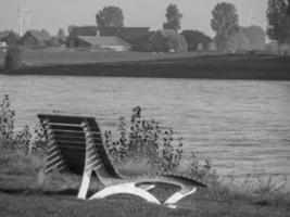 the small village of Grieth at the river rhine photo