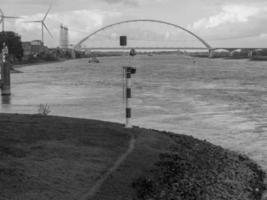 The city of Nijmegen at the river waal in the netherlands photo