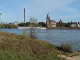 Emmerich at the rhine river in germany photo