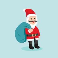 Christmas Santa Claus Character Design Illustration vector