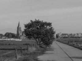 the city of Emmerich at the rhine river photo