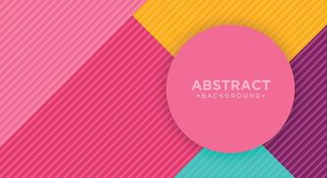 Pastel colorful geometric elements abstract background papercut style. vector