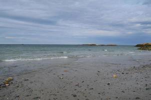 Tidal Waves on a Beach in Cohasset Massachusetts photo