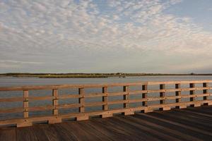 vista desde el puente de la punta de la pólvora en duxbury, massachusetts foto