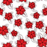 Seamless Flower Pattern Design vector