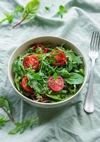 Vegan food healthy fresh vegetables salad photo