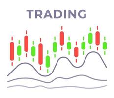 Vector illustration of spending analytics over time.