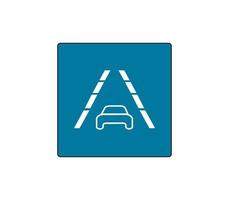 Vehicle tracking system button. lane tracking system. Modern car sketch drawing. Editable line icon. vector