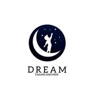 Illustration vector graphic of template logo dream children