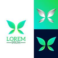 Illustration vector graphic of template logo abstract butterfly gradient color