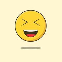 emoji de vector de risa