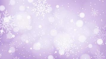 Beautiful Christmas background with bokeh and snowflake design vector