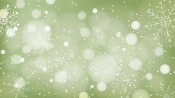 Beautiful Christmas background with bokeh and snowflake design vector