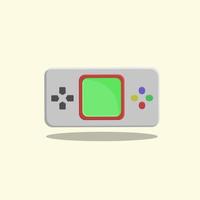 Illustration of retro game console, old game, free vector. vector