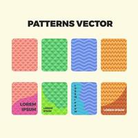 conjunto de patrones sin fisuras de memphis. elementos geométricos de memphis. colores pastel vector