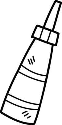 Hand Drawn bottle for sauce illustration