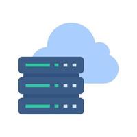 Data center servers. Connecting to big data on the cloud. large amount of data storage vector