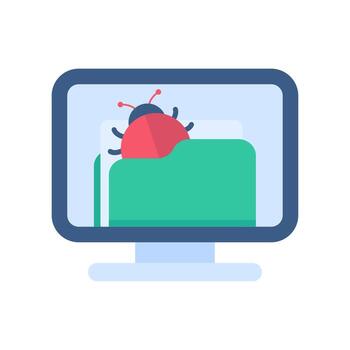 Protection against viruses from computer worms from hackers. vector