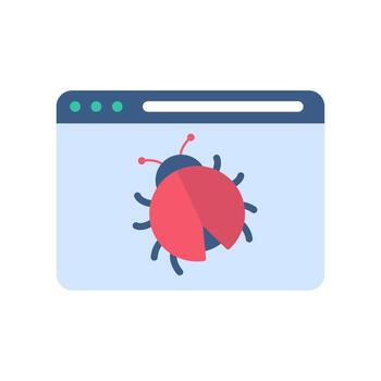 Protection against viruses from computer worms from hackers. vector