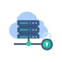 Data center servers. Connecting to big data on the cloud. large amount of data storage vector