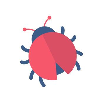 Protection against viruses from computer worms from hackers. vector