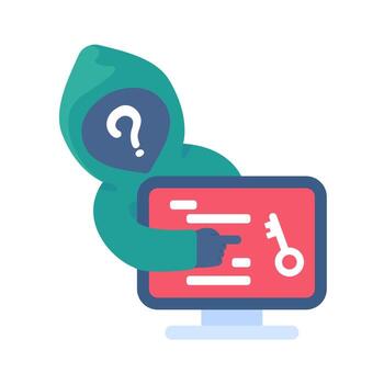 Protection against viruses from computer worms from hackers. vector