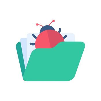 Protection against viruses from computer worms from hackers. vector