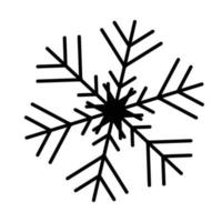 Vector snowflake  web Icon isolated