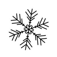 Vector snowflake  web Icon isolated