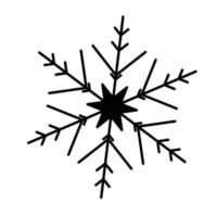 Vector snowflake  web Icon isolated