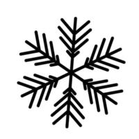Vector snowflake  web Icon isolated