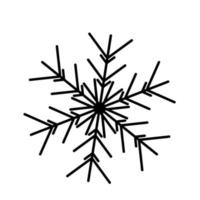 Vector snowflake  web Icon isolated