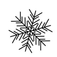 Vector snowflake  web Icon isolated