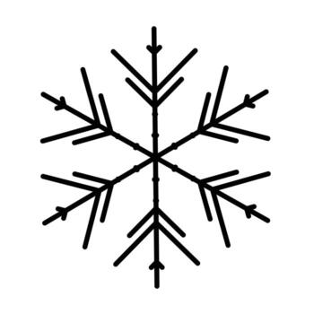 Vector snowflake  web Icon isolated