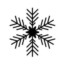Vector snowflake  web Icon isolated