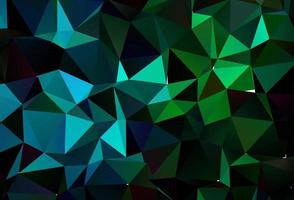 Light Blue, Green vector triangle mosaic template.